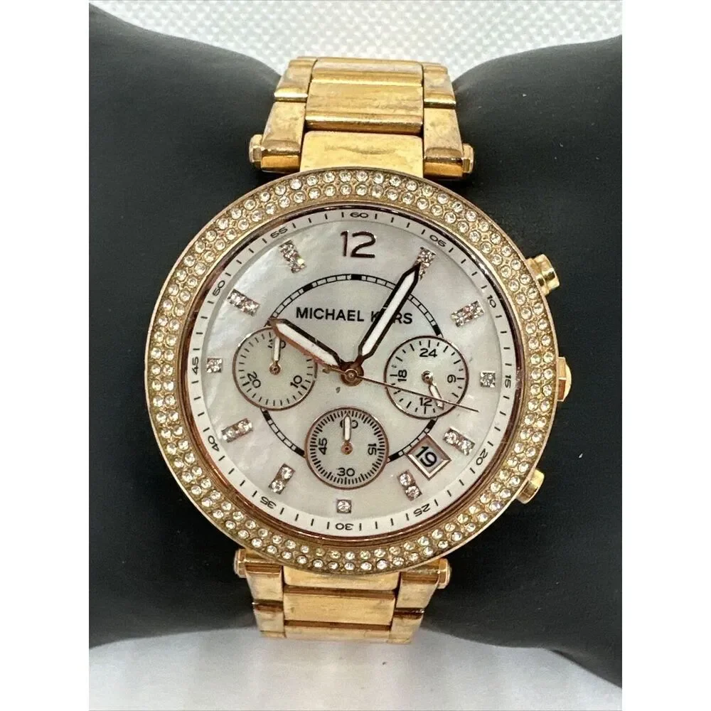 Michael Kors Parker MK5491 Women's Gold Stainless Steel Analog Dial Watch NUL31